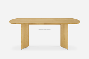 Modern Durable Wooden <b>Dining</b> <b>Table</b> Set with Contemporary Design for Home Apartment Farmhouse Villa Hotel <b>Dining</b> Room Furniture - Product Image 2