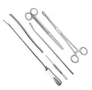<b>Dressing</b> Forceps 9pcs Stainless Steel Manual Surgical Instruments High-Temperature Sterilizable Grip Surgical GS-DF-0010 Class I - Product Image 2
