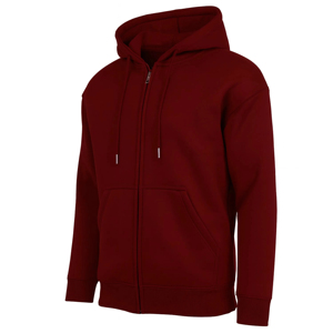 Sudadera con Capucha y Cierre de Cremallera para Hombre, Color Gris, 100% Algodón Felpa, Corte Regular, Color Sólido, para Otoño, Marca Harry Johnson Production - Product Image 5