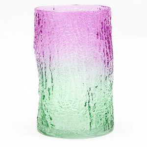 Artisan Coast Bark Glass Vase Textured Floral Holder for Modern Home Wedding Event Centerpiece - Product Image 5