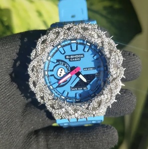 Gold Black Diamond Iced Out Moissanite Watch Hip Hop Jewellery Bust Down Luxury Wrist Watch VVS1 <b>Gift</b> - Product Image 2