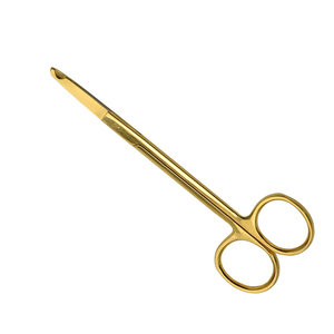 Ciseaux à suture de classe I certifiés CE, couleur or titane, finition miroir, ciseaux à défaçonner les sutures, ciseaux chirurgicaux - Product Image 6