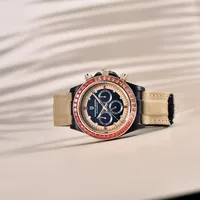 Montre mécanique automatique pour homme Pagani Design PD-1732, saphir, étanche, lunette arc-en-ciel, bracelet en nylon et cuir, montre sport