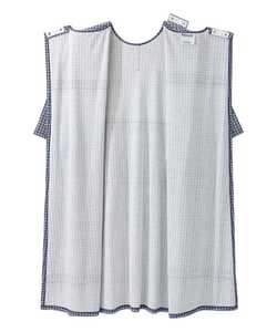 CONX CG-UHG-65 Hospital Patient Gowns for Women/Men Unisex Cotton Knitted <b>Post</b> Surgery Back Tie Easy Put/Remove Needle Detection - Product Image 3