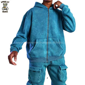 Conjuntos Deportivos Premium de Felpa Francesa para Hombre, Estilo Vintage Lavado, Textura Suave, Corte Relajado, Venta al Por Mayor - Product Image 4
