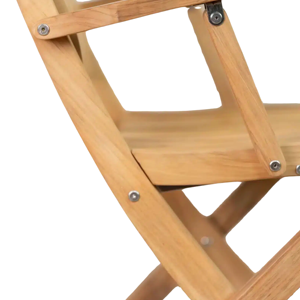 Adjustable Folding Teak Wood Modern Luxury Waterproof <b>Stackable</b> Outdoor <b>Garden</b> Dining <b>Chair</b> for Patio & Park Use - Product Image 3