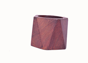 Anneau de serviette en bois géométrique, design moderne, accessoire de table durable, largeur 5 cm - Product Image 4