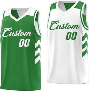 Uniformes de Baloncesto Personalizados de Malla Premium, Camisetas Deportivas sin Mangas con Cuello en V, Nombre y Número Personalizados, Jersey Reversible - Product Image 3