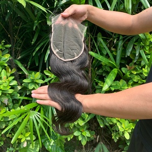 Lace Frontal Suisse 5x5 pour <span class=keywords><strong>Femmes</strong></span> Noires, Vente en Gros, Lace Frontal Transparent Fin Double Drawn - Product Image 6