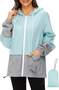 Fabricante de Chaquetas Cortavientos con Bloques de Color OEM, Chaqueta Cortavientos Deportiva Ligera para Mujer, Chaqueta Cortavientos Impermeable con Capucha - Product Image 1