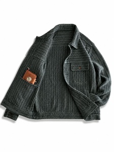 Blouson bomber en toile pour homme, à capuche, respirant, style workwear, fermeture éclair, pour l'automne, coupe classique - Product Image 2