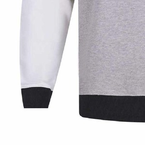 Suéter de Punto para Hombre, Cuello Redondo, Color Sólido, Corte Regular, Material de Algodón, Estilo Casual para Otoño, Blanco, Gris, Negro - Product Image 3