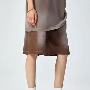 Nuevos Pantalones Cortos Casuales de Verano 2026 de Alta Calidad, 360-380 g/m², Lavado Ácido Personalizado, Estilo Vintage, 100% Algodón, para Hombre y Mujer, Ropa Urbana - Product Image 2