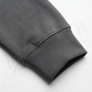Survêtement gris foncé à capuche pour homme, manches longues, couleur unie, sweat-shirt décontracté et pantalon de jogging avec cordon de serrage - Product Image 6