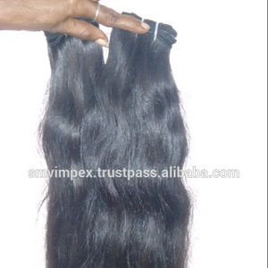 Extension de cheveux bruts non traités naturels ondulés en vrac. Tissage de cheveux humains de temple d'Inde. Cheveux Temple - Product Image 2