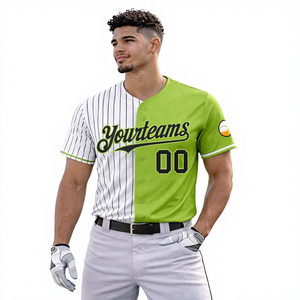 Camiseta de Béisbol Unisex de Alta Calidad, Dos Tonos, Transpirable, 100% Poliéster, Manga Corta, Correa Ajustable, Talla Grande, Suministro OEM - Product Image 1