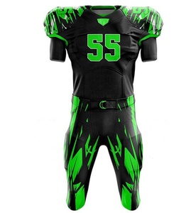 Maillot de football américain professionnel personnalisé, respirant, à manches courtes, impression par sublimation, ensemble uniforme d'équipe, été, grande taille - Product Image 3