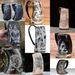 Taza de Cuerno de Buey Natural Personalizada de Alta Calidad, Taza Vikinga de Cuerno de Búfalo Real - Product Image 6