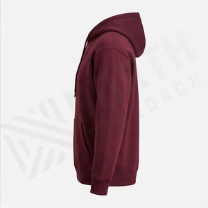 Sudadera con Capucha Premium de Invierno, Gruesa, Lisa, Teñida, 100% Algodón, Personalizada para Hombre, Ropa Urbana, Logotipo OEM, Transpirable - Product Image 3