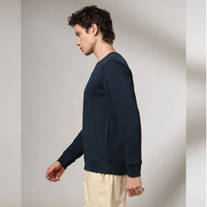 Sweat-shirts décontractés pour hommes grandes tailles, vêtements de rue personnalisés, motif uni en polyester et coton pour la saison hivernale - Product Image 3