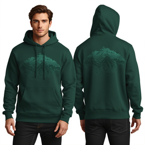 Sudadera de Lujo para Hombre con Detalles Bordados de Forest Summit, Corte Relajado Premium y Atractivo Estilo Contemporáneo para Actividades al Aire Libre - Product Image 1