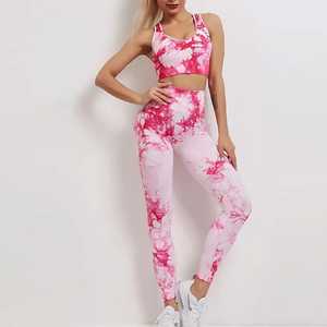 Conjunto de yoga para mujer, pantalones y sujetador deportivos, hechos con material duradero, conjunto de yoga de primera calidad, conjunto de yoga transpirable para mujer - Product Image 4