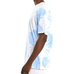 T-shirt décontracté pour homme, col rond, tricoté, 100% coton, couleur unie, séchage rapide, respirant, écologique, coupe ample - Product Image 3
