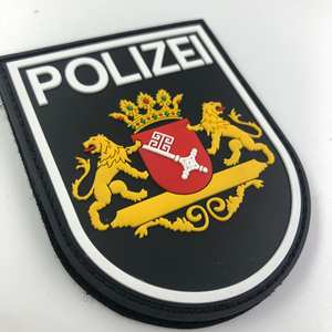 ป้าย PVC แบบกำหนดเองสำหรับหมวกและเสื้อผ้า |   แผ่นปะติดตัดตรงด้วยเลเซอร์ |   ป้ายแบรนด์ปักลายนูน 3 มิติ ประดับด้วยลูกปัดเย็บติด - Product Image 4