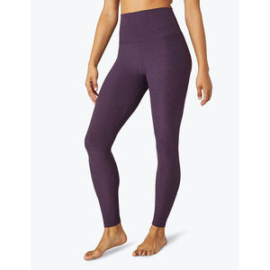 Pantalones de Yoga de Cintura Alta para Mujer, Deportivos, Transpirables, Sin Costuras, de Spandex/Nylon, Acanalados, de Longitud Completa, para Gimnasio y Entrenamiento, Venta al por Mayor - Product Image 5