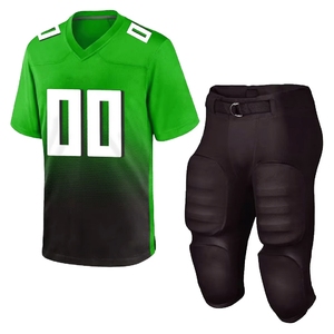 Uniforme de Fútbol Americano Personalizado, Estilo Único para Equipos Nacionales, Transpirable, de Secado Rápido, Mangas Cortas Estampadas, 100% Poliéster, Unisex - Product Image 6