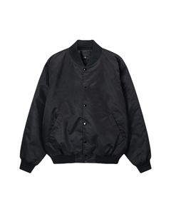 Fabricant de vestes OEM Logo personnalisé Vestes universitaires Hiver Couleur unie Années 80 Mode Satin Starter Veste universitaire côtelée - Product Image 1