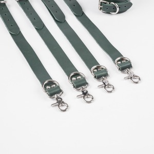 Fetish Style Genuine Leather Bed Restraints High Quality Harness Straps Custom Logo <b>Bondage</b> Cuffs RTTS-0131 - Product Image 2