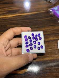 Lot de cabochons en sugilite (8x6MM) : Pierres précieuses violettes rares, cabochons en gel de sugilite de forme ovale pour la fabrication de bijoux - Product Image 3