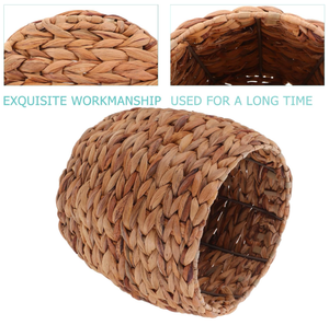 Macetas de Almacenamiento de Mimbre de Estilo Rústico Bohemio, Hechas a Mano en Vietnam, Ecológicas, Duraderas, con Asas, Capacidad de 24L - Product Image 3