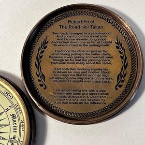 Brújula de Bolsillo con Reloj Solar, Estuche de Magnesia, Cadena, Apertura a Presión, 5.08 cm, Accesorio Vintage, Hermoso Regalo, SOLUCIÓN DE EMBALAJE CREATIVA - Product Image 2