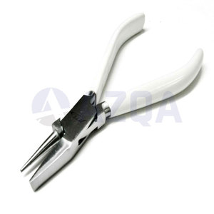 Stainless Steel <b>Ring</b> Bending Plier with White PVC Grip Handle for Jewelry Setting Body Jewelry Adjustment and Wire Forming - Product Image 2