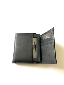 Compact Genuine <b>Leather</b> Tri Fold <b>Wallet</b> Men Custom Logo <b>Real</b> Cowhide Card Holder Vintage Handcrafted Bag LTW-0184 - Product Image 2