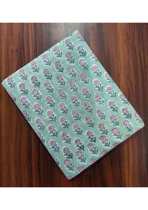 Tissu en coton pur de poids moyen, imprimé à la main, écologique, séchage rapide, doux, pour vêtements féminins, motif floral, fabriqué en Inde - Product Image 4