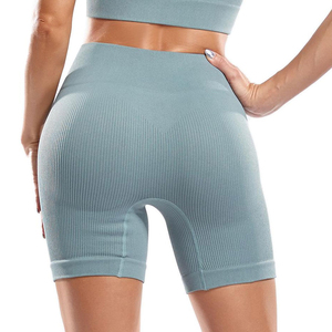 Shorts de sport BASRA pour femme, taille haute, coupe ajustée, élastique, extensible, pour fitness, gym, course, yoga, doux et à séchage rapide - Product Image 3