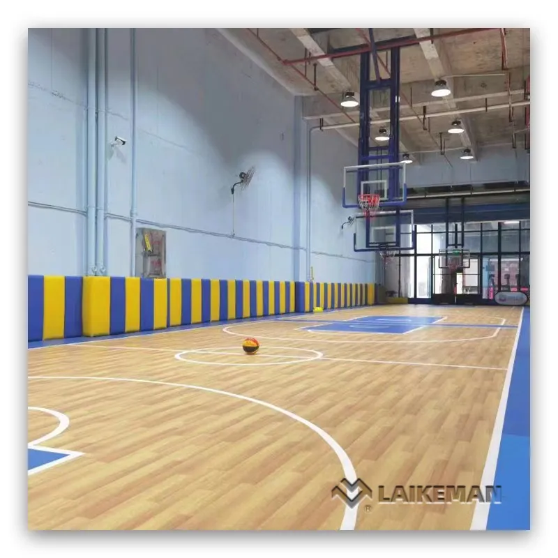 Basketbol sahası için taşınabilir zemin vinil levha zemin kaymaz zemin boya