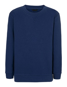 Sweat-shirt à col rond pour garçons, bleu marine, tricoté, décontracté, hiver, 100% coton, séchage rapide - Product Image 1
