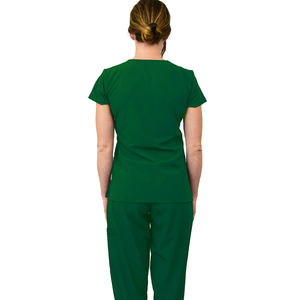 Ensemble d'uniformes de travail pour femmes : pantalon droit doux et élastique, séchage rapide, couleur unie, pour salon de beauté, SPA, infirmières, hôpital et clinique vétérinaire - Product Image 6