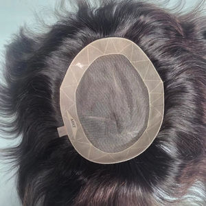 Prothèse capillaire en cheveux humains Remy indiens, modèle Los Angeles - Styles bouclés crépus et ondulations profondes, texture lisse, Bangladesh - Product Image 1