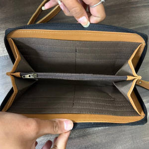 Cartera Larga de Diseño de Lujo, Cartera de Cuero Hecha a Mano, Tarjetero y Monedero para Mujer, Cartera de Piel de Vaca, Bolso de Mano Elegante - Product Image 6