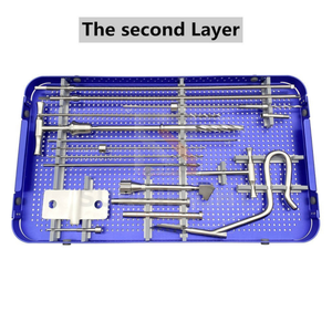 Juego completo de instrumentos quirúrgicos para clavos interconectados, herramientas para la colocación de implantes en reparación ósea de traumatismos ortopédicos, manual quirúrgico Blush - Product Image 3
