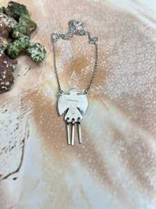 Collar de Algodón de Azúcar Turquesa Hecho a Mano en Plata de Ley, Joyería Boho del Suroeste, Regalo Artesanal para Ella - Product Image 4