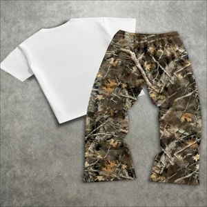 Nuevo Conjunto Casual Transpirable de 2 Piezas para Hombre, Camiseta de Cuello Redondo de Manga Corta y Pantalones de Verano, Color Sólido, Estilo Urbano - Product Image 2