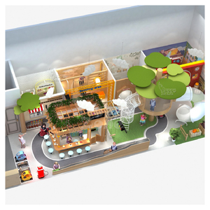 Haut de gamme personnalisé en gros bois jeu de rôle café café salle semblant jouer maison ville équipement pour équipement de terrain de jeu intérieur - Product Image 6