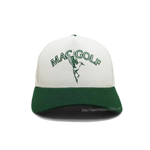 Custom 100% Cotton Twill Embroidery Logo Two Tone Baseball Cap 5 Panel Sports <b>Hat</b> Mid Profile <b>Sun</b> Protection Golf <b>Hat</b> <b>Men</b> Gorra - Product Image 2