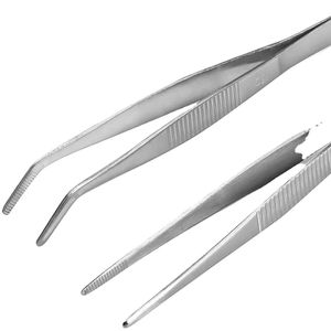 Pinzas de Acero Inoxidable de Grado Industrial y para Bricolaje, 14cm/16cm/18cm, Punta Fina, Punta Serrada, Acabado Resistente a los Ácidos, por Blush Surgical - Product Image 6